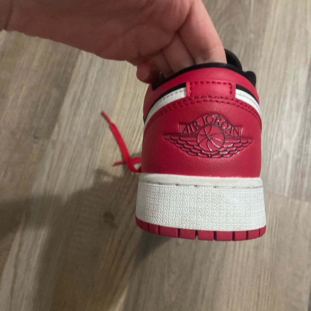 Air Jordan Red and White Sneakers